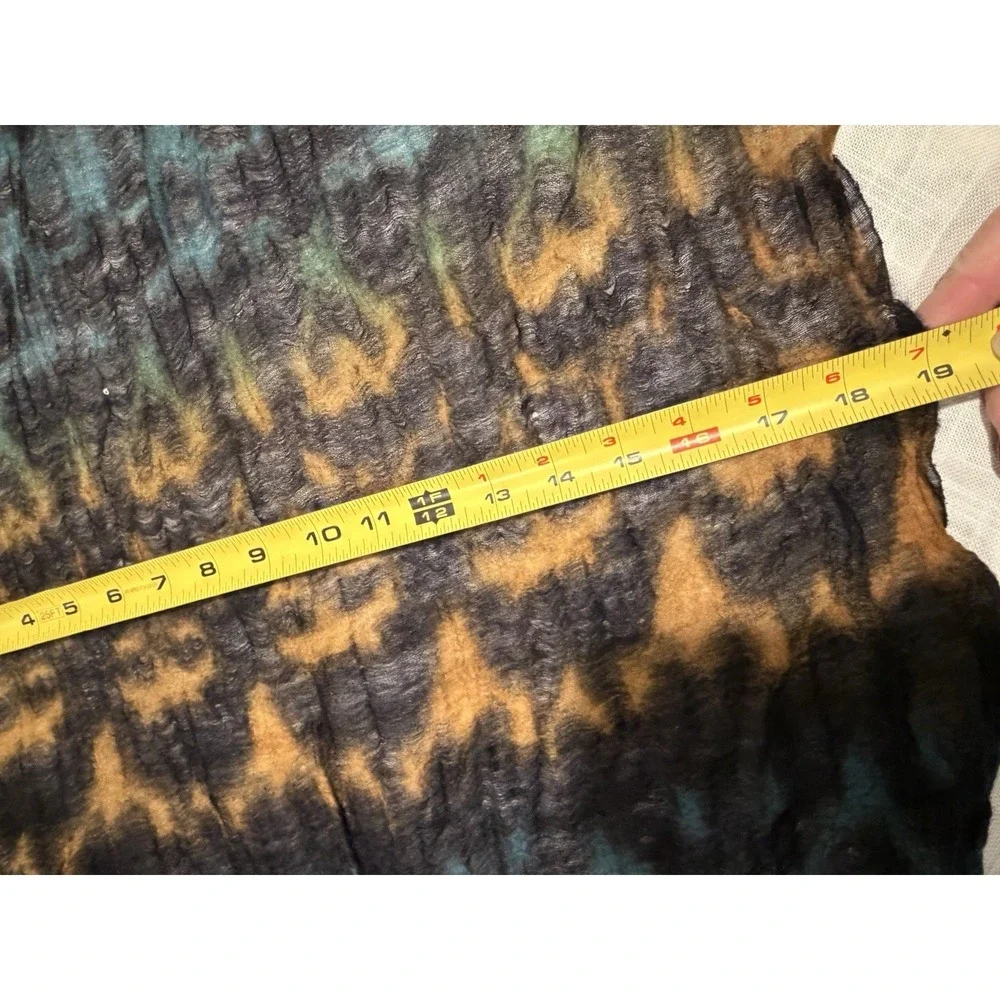 Asian Eye Soft Wool Silk Blend‎ Rectangle Scarf Shawl 61